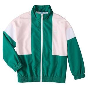 ALDI Gear 50th Anniversary Woman's Green Windbreaker Track Jacket Medium NWT